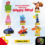 The Super Mario Bros. Movie Happy Meal set advertisement