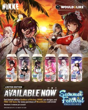 Goddess of Victory: Nikke X WouldULike Specialty Coffee July 2024 banner Goddess of Victory: Nikke X WouldULike Specialty Coffee July 2024 banner