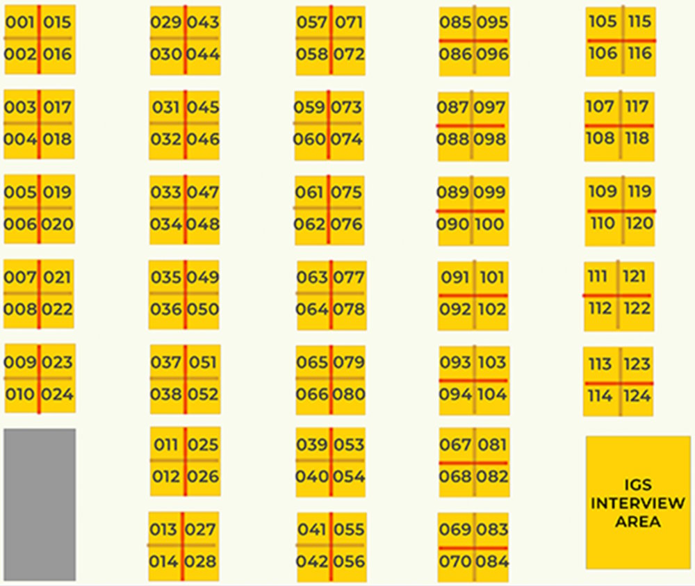 PGDX Indie Games Stars 2025 floor plan graphic PGDX Indie Games Stars 2025 floor plan graphic