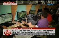 24 Oras segment on Barangay Salawag DotA ban video screencap 24 Oras segment on Barangay Salawag DotA ban video screencap