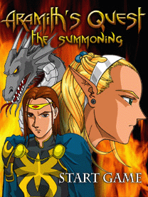 Aramith's Quest: The Summoning title screen Aramith's Quest: The Summoning title screen