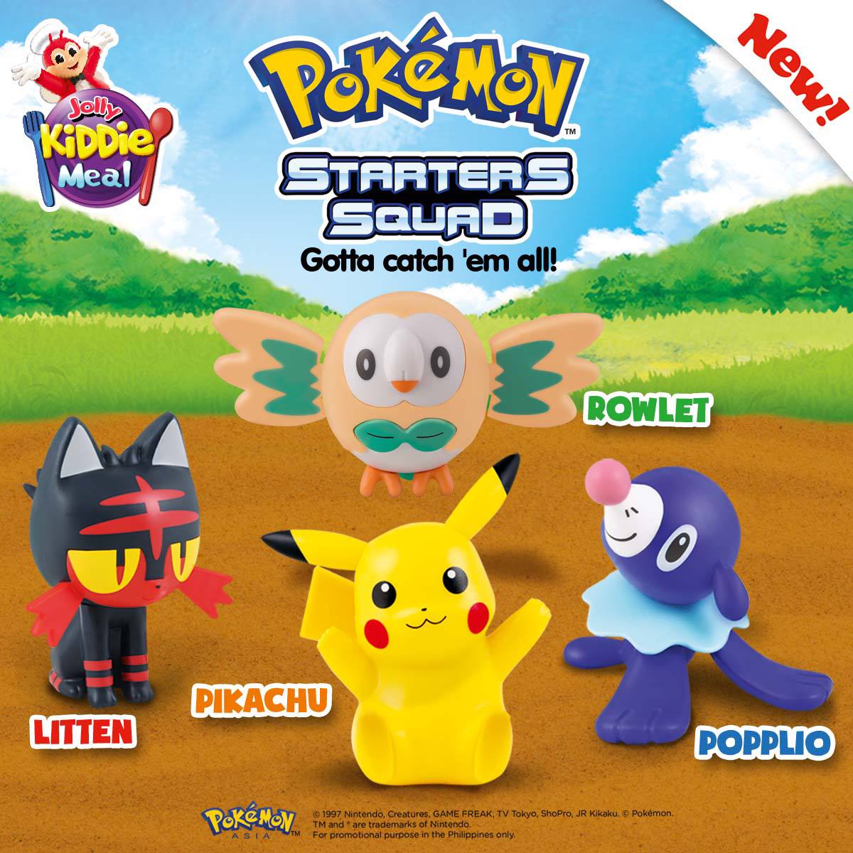 Pokémon Starters Squad (Jollibee Philippines x Pokémon 2017 Jolly Kids Meal promotion) banner