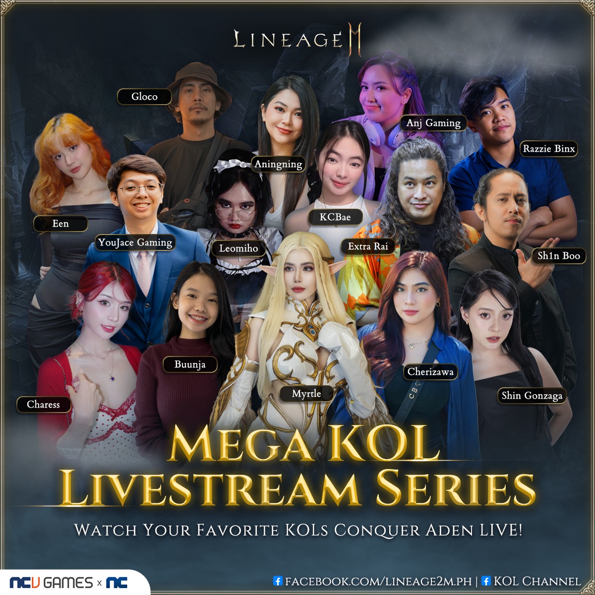 Lineage2M Philippine launch influencers banner Lineage2M Philippine launch influencers banner