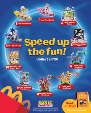 McDonald's Philippines Sonic the Hedgehog Happy Meal promotion (2024) banner McDonald's Philippines Sonic the Hedgehog Happy Meal promotion (2024) banner