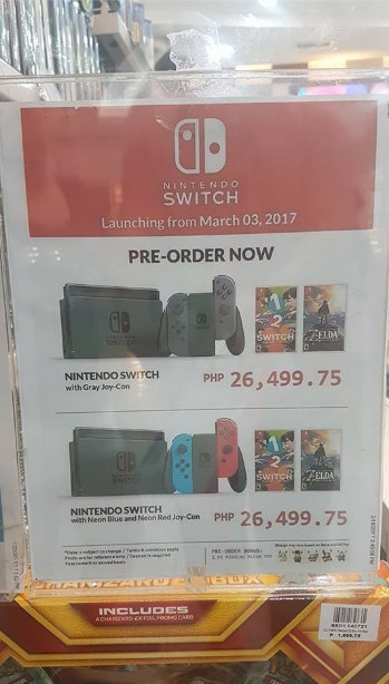 Nintendo Switch Astrovision launch prices photo by Macoy Ramos