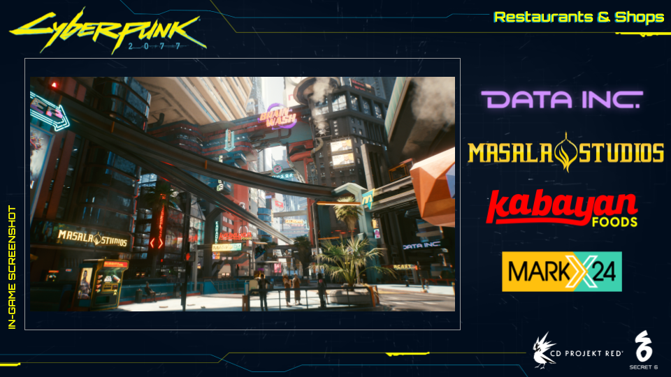 Secret 6 logo assets for Cyberpunk 2077 banner