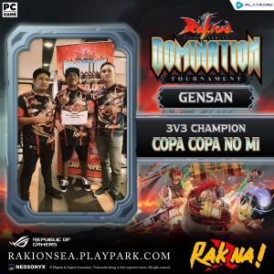 Rakion x ROG Domination 3v3 Gensan champion banner Rakion x ROG Domination 3v3 Gensan champion banner