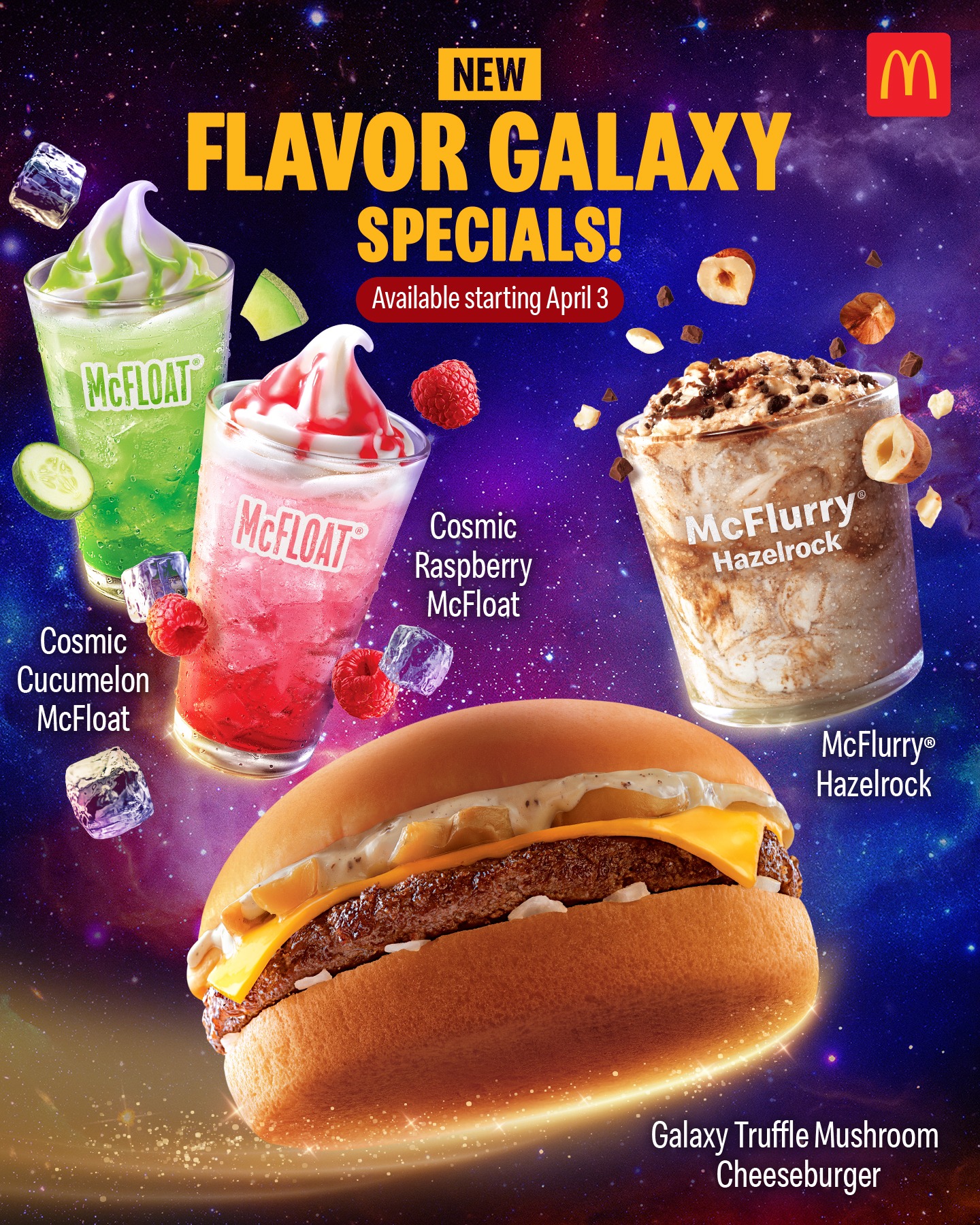 McDonald's Philippines x The Super Mario Galaxy Movie Happy Meal promotion limited-edition menu items banner