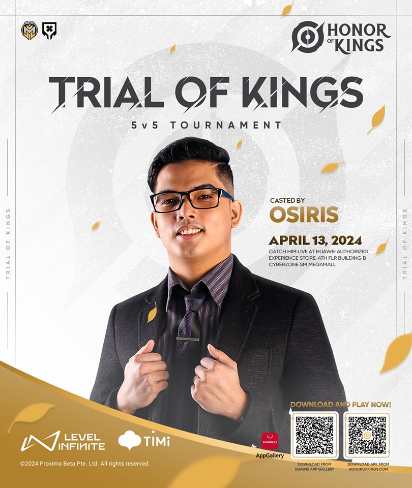 Honor of Kings Philippines Trial of Kings 1 2024 Osiris banner