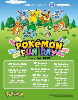 Pokémon Fun Day schedule banner Pokémon Fun Day schedule banner