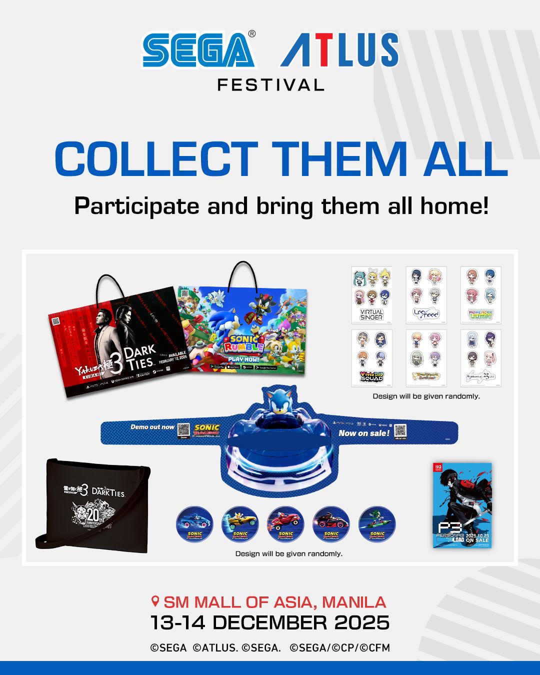 SEGA ATLUS Festival Philippines 2025 freebies banner SEGA ATLUS Festival Philippines 2025 freebies banner