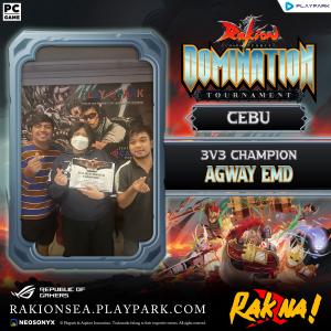 Rakion x ROG Domination 3v3 Cebu champion banner Rakion x ROG Domination 3v3 Cebu champion banner