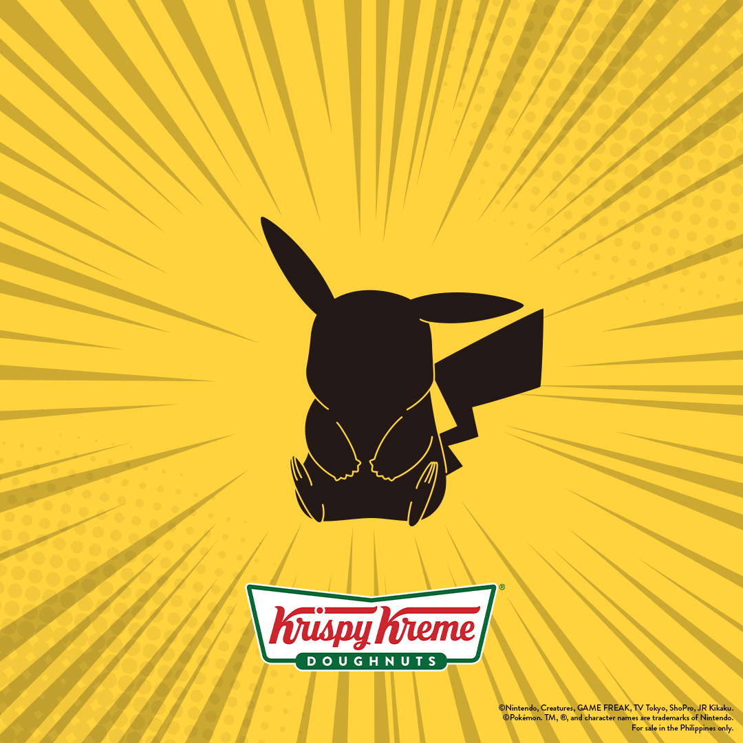Krispy Kreme Philippines' Pokémon collaboration teaser (Pikachu silhouette) Krispy Kreme Philippines' Pokémon collaboration teaser (Pikachu silhouette)