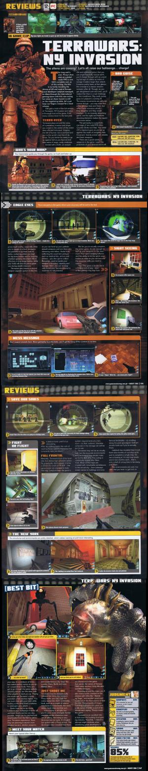 GamesMaster Philippines' TerraWars: New York Invasion review page scans