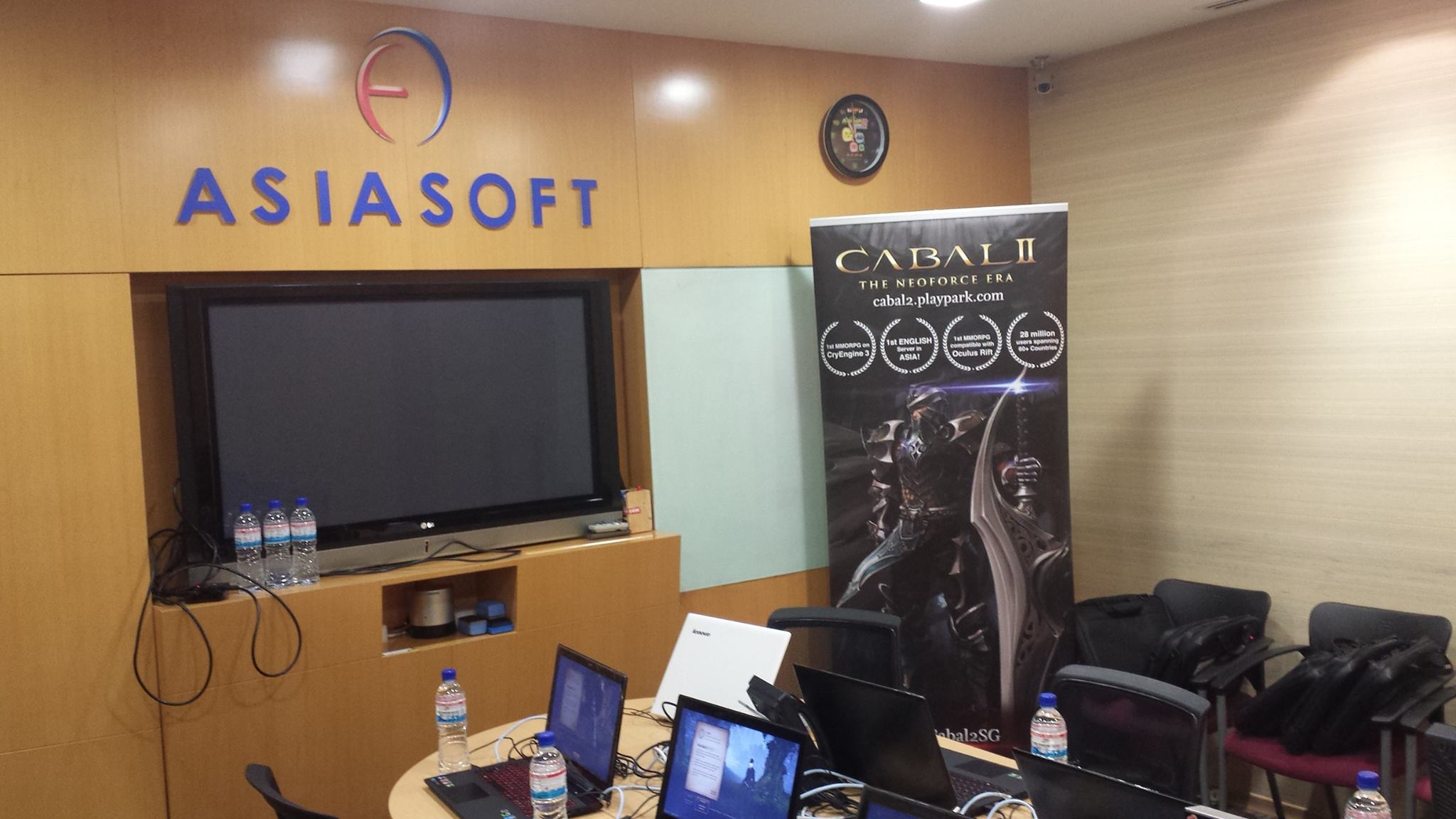 Photo of CABAL 2 focus test group setup in Asiasoft Corporation's Singapore office