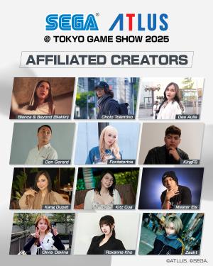SEGA Asia's Affiliated Creators for the Tokyo Game Show 2025 banner