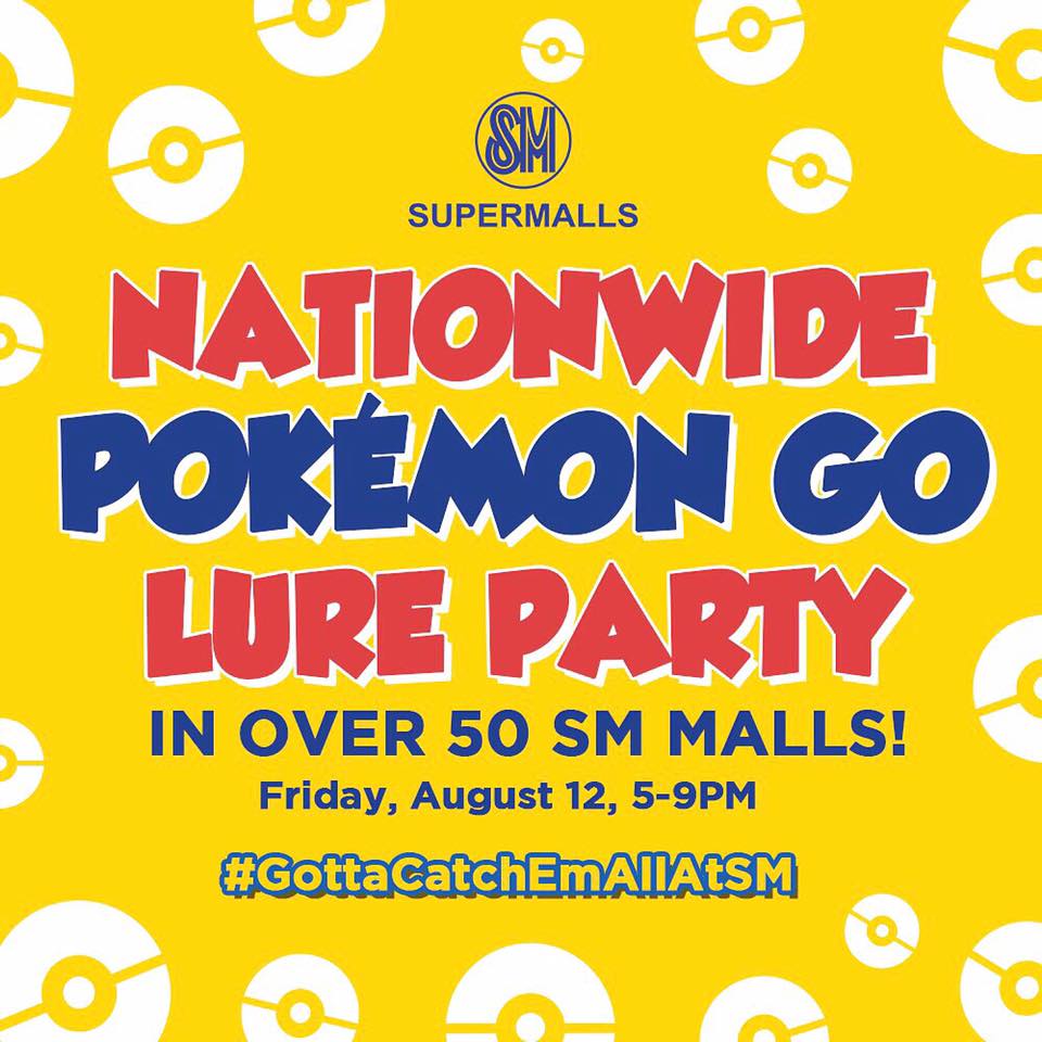 SM Supermalls Pokémon GO Lure Party banner
