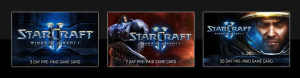 StarCraft II: Wings of Liberty prepaid cards