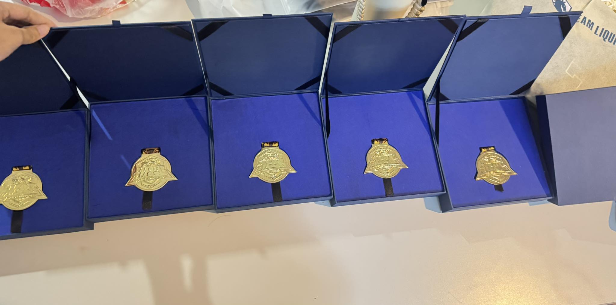 A photo of Team Liquid Philippines' new medals for winning MPL Philippines Season 15