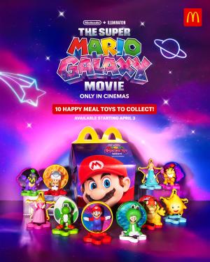 McDonald's Philippines x The Super Mario Galaxy Movie Happy Meal promotion