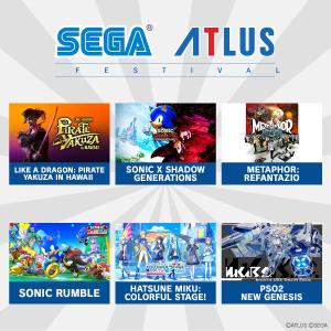 SEGA Atlus Festival games banner SEGA Atlus Festival games banner