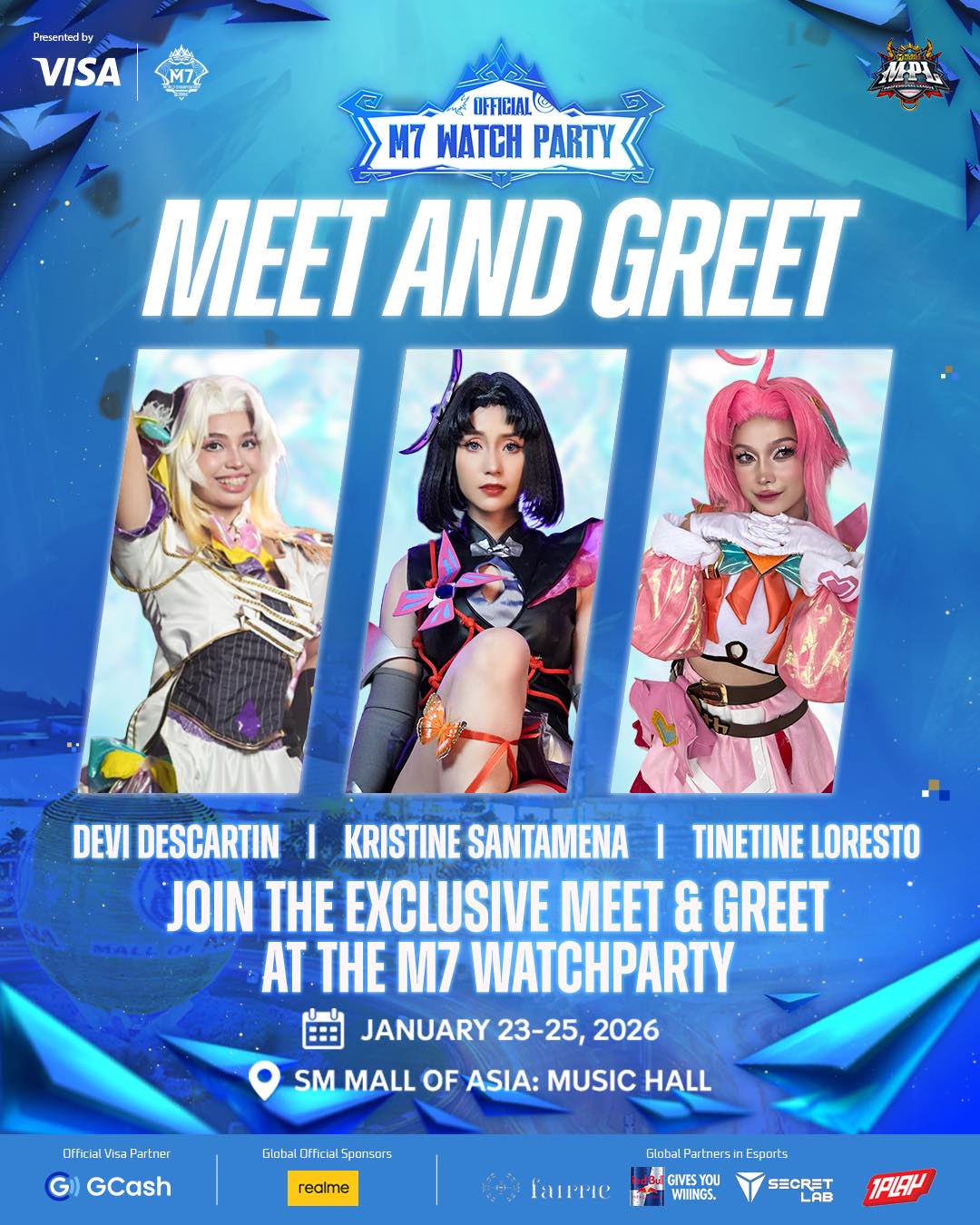 Official M7 Watch Party meet-and-greet banner