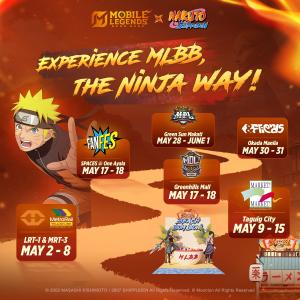 Mobile Legends Philippines x Naruto: Shippuden collaboration event schedule banner