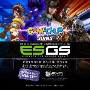 Gameclub on ESGS 2018 banner Gameclub on ESGS 2018 banner