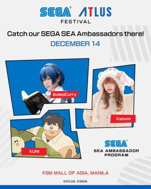 SEGA ATLUS Festival Philippines 2025 SEA Ambassadors December 14 banner