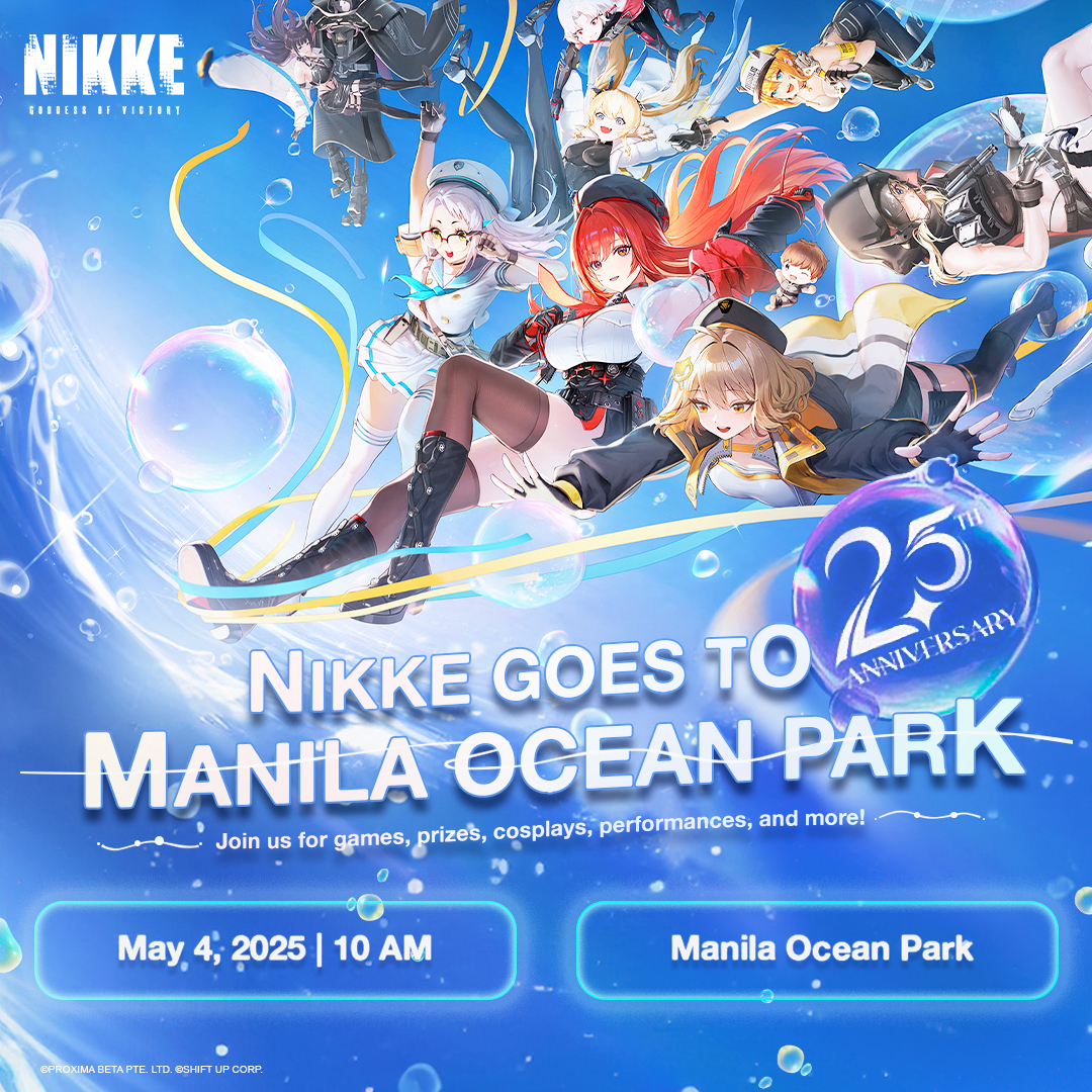 Goddess of Victory: Nikke x Manila Ocean Park 2.5th anniversary celebration banner Goddess of Victory: Nikke x Manila Ocean Park 2.5th anniversary celebration banner