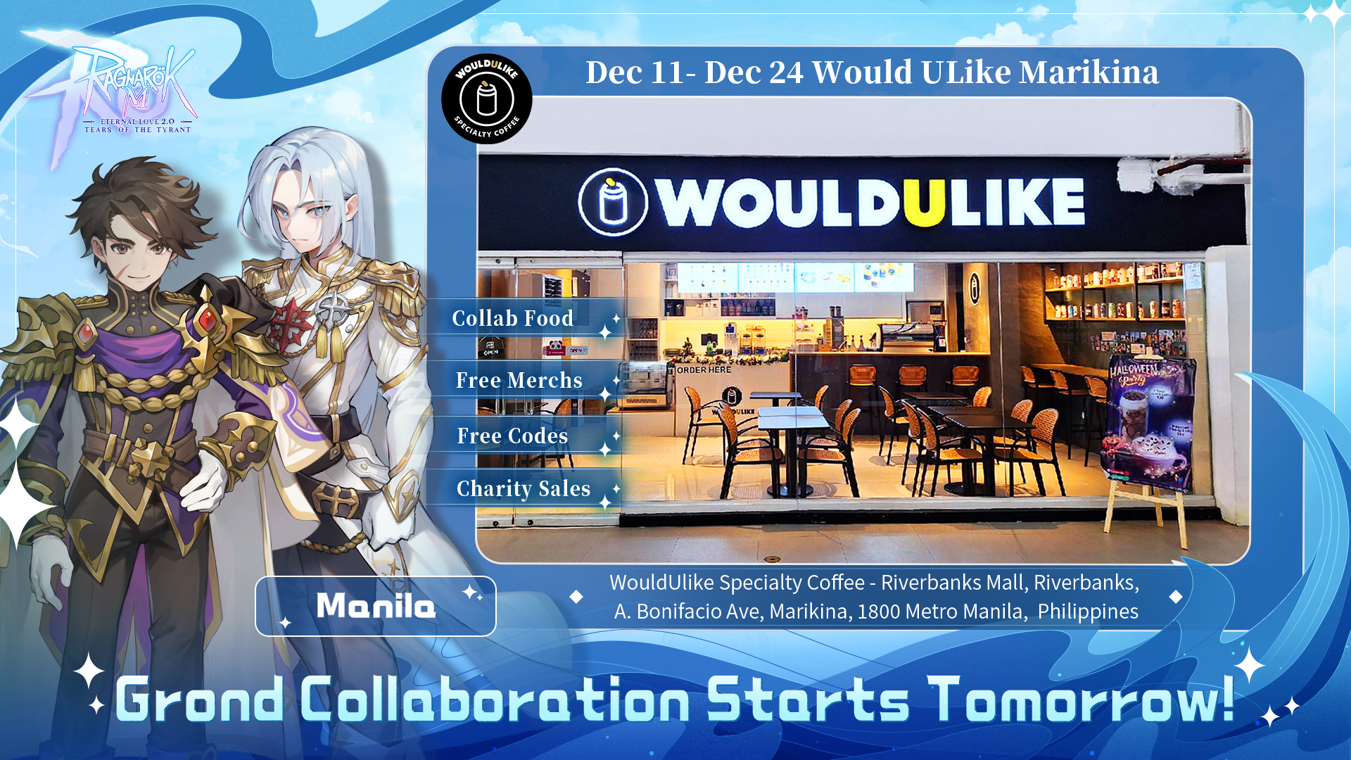 Ragnarok M: Eternal Love WouldULike collaboration advertisement