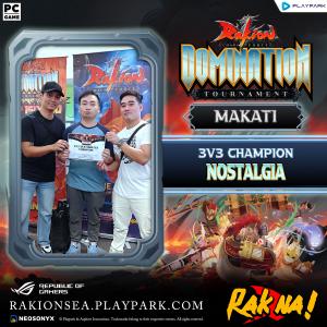Rakion x ROG Domination 3v3 Makati champion banner
