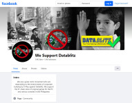 We Support DataBlitz Facebook page screenshot