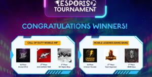 Duaw Davao Festival 2025 Esports Tournament winners banner
