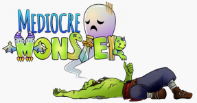 Mediocre Monster banner Mediocre Monster banner