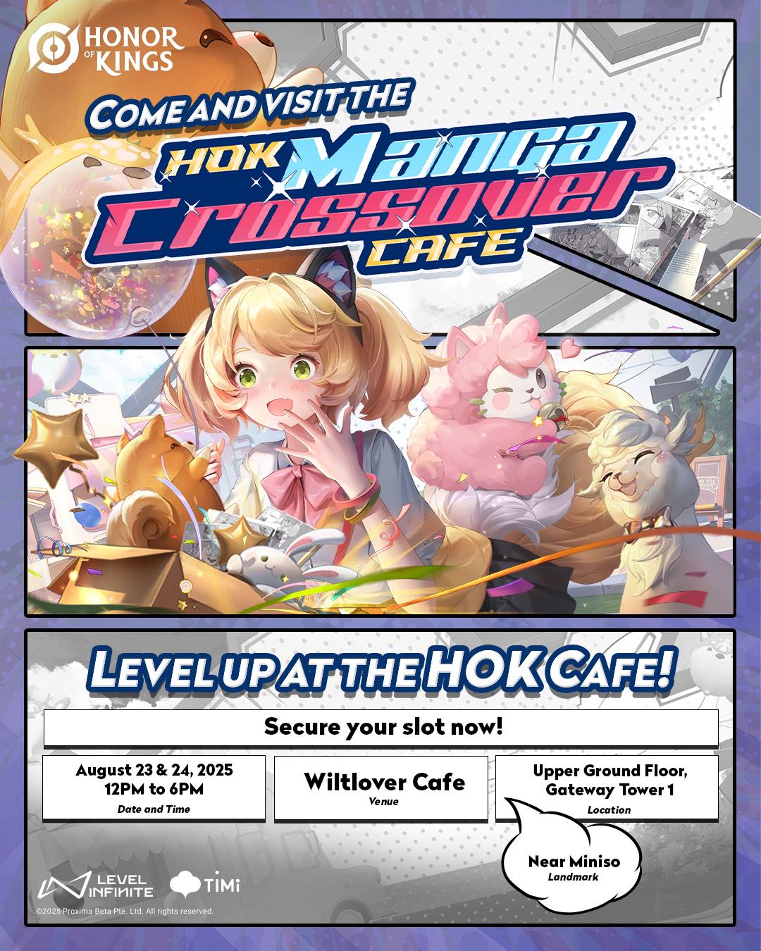Honor of Kings Manga Crossover Cafe banner