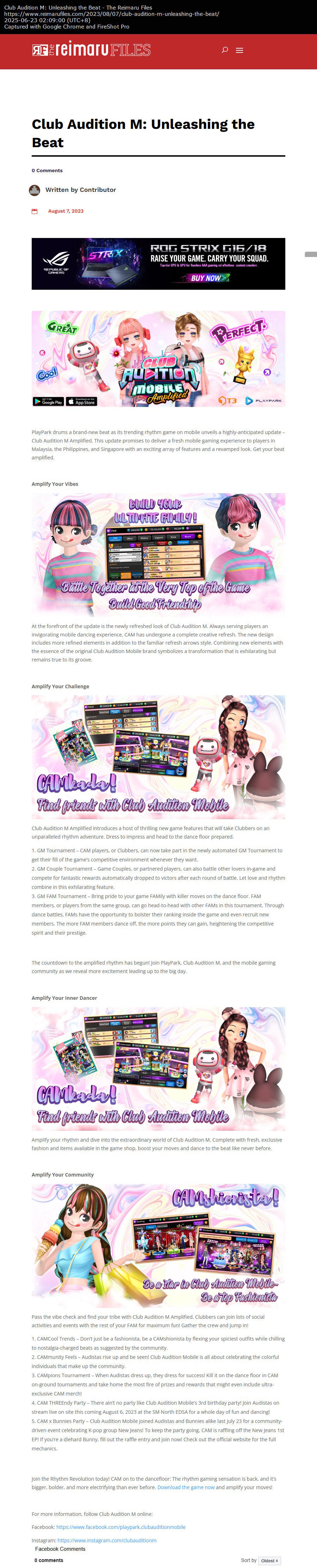 Club Audition M: Unleashing the Beat