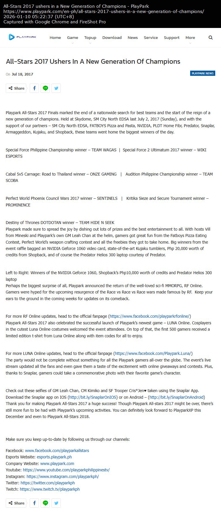 All-Stars 2017 ushers in a New Generation of Champions