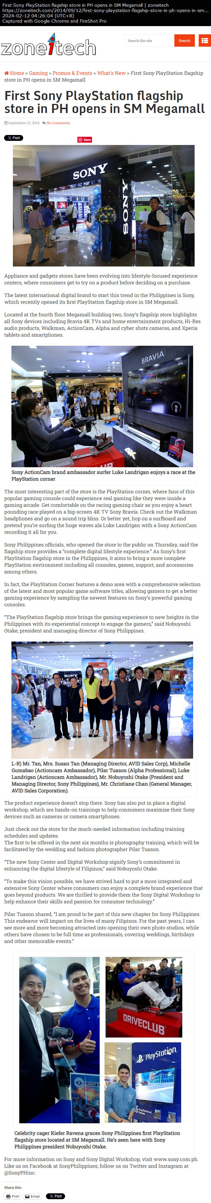 First Sony PlayStation flagship store in PH opens in SM Megamall