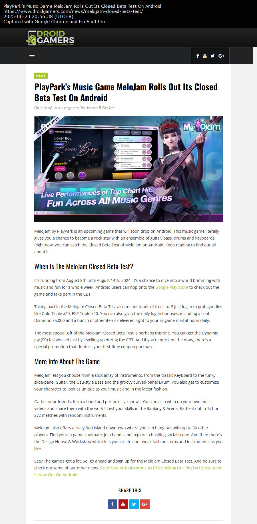 PlayPark’s Music Game MeloJam Rolls Out Its Closed Beta Test On Android PlayPark’s Music Game MeloJam Rolls Out Its Closed Beta Test On Android