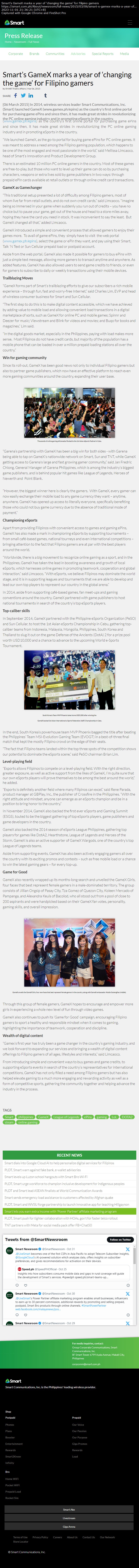 Smart’s GameX marks a year of ‘changing the game’ for Filipino gamers Smart’s GameX marks a year of ‘changing the game’ for Filipino gamers