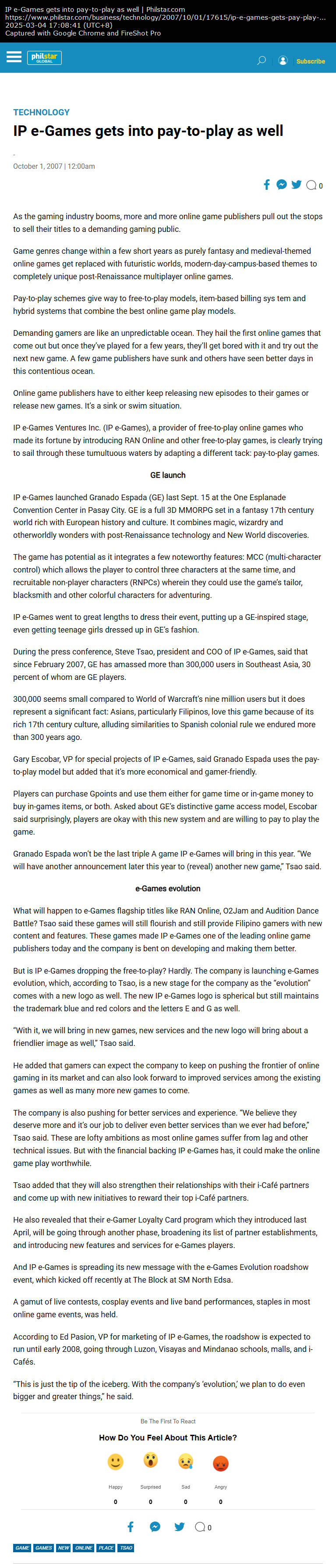 IP e-Games gets into pay-to-play as well